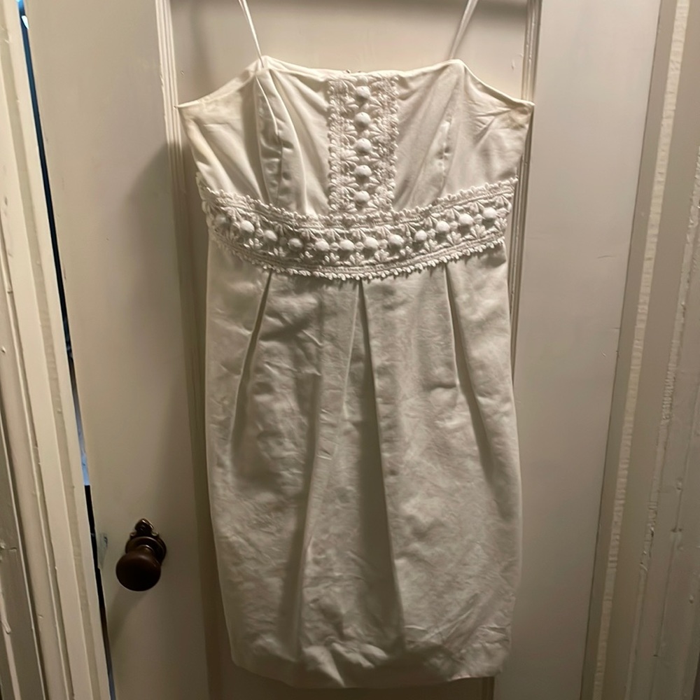 Lily Pulitzer White Strapless Dress